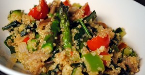 receta de quinoa con verduras y seitán